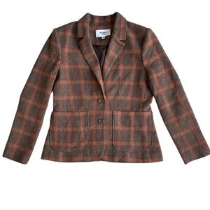 BB Dakota by Steve Madden Talk Show Host Blazer Plaid Print Size Medium NWOT